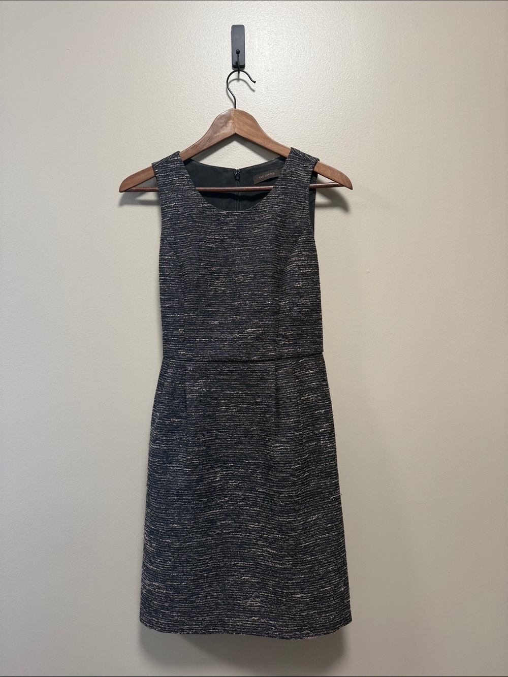 The Limited Black Heathered Sheath Dress